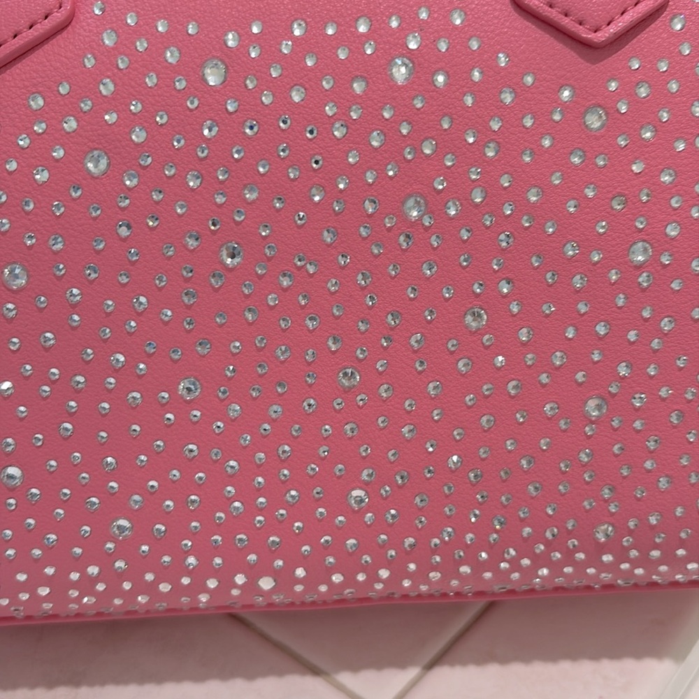 Juicy Couture Dazzle Satchel/Crossbody with Structured Design,Pink Lemonade. NWT - Picture 8 of 11